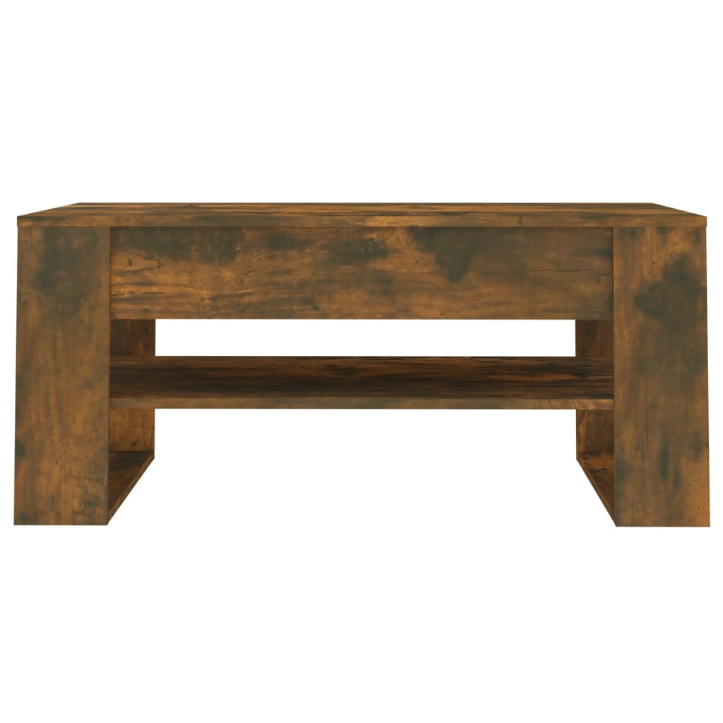 Salongbord røkt eik 102x55x45 cm konstruert tre