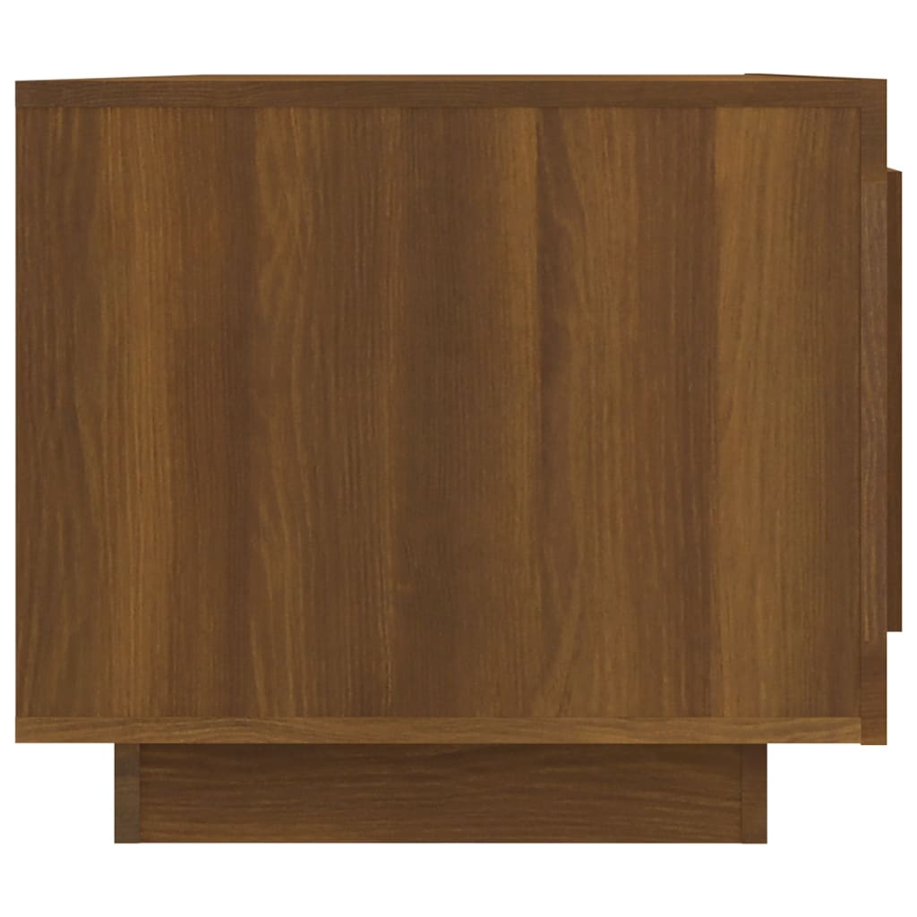 Salongbord brun eik 102x50x45 cm konstruert tre