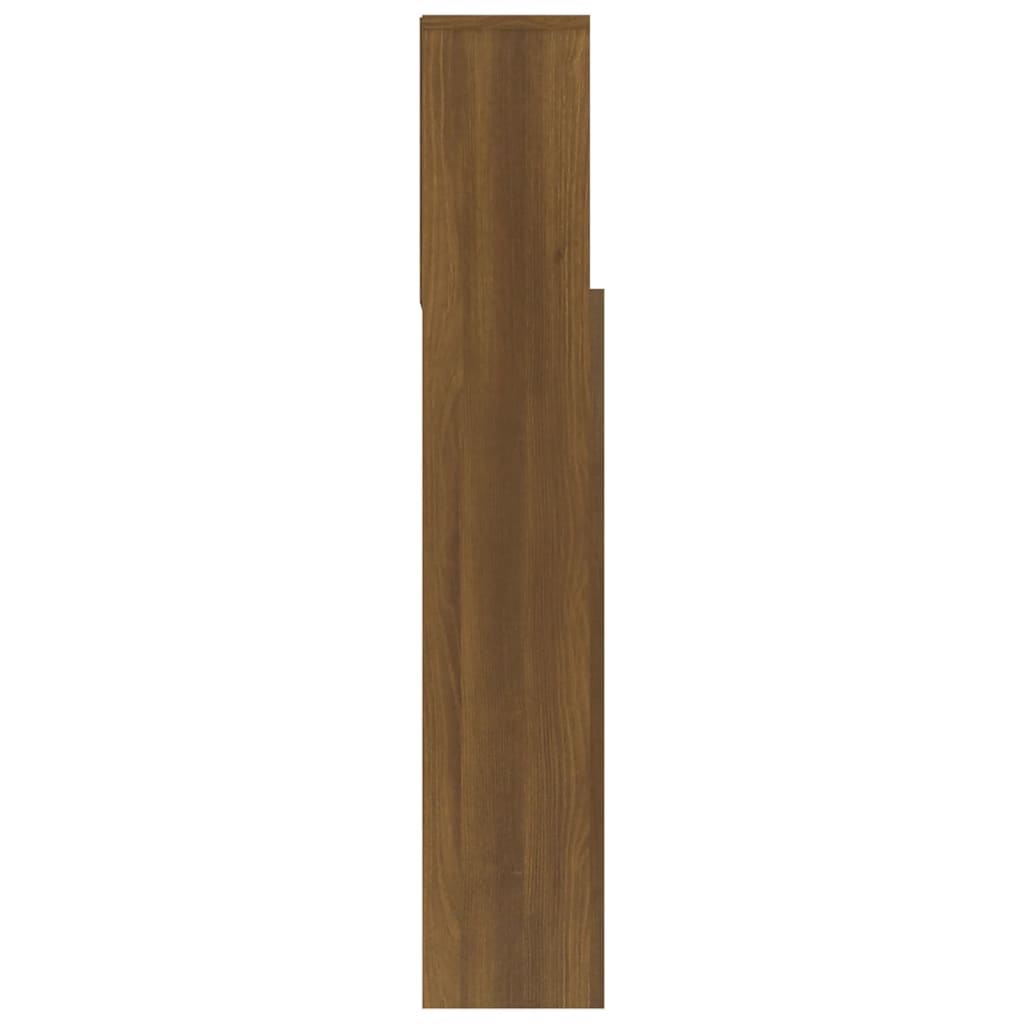 Sengegavlskap brun eik 120x19x103,5 cm