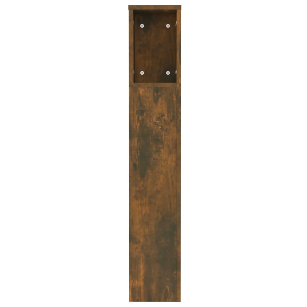Sengegavlskap røkt eik 120x18,5x102,5 cm