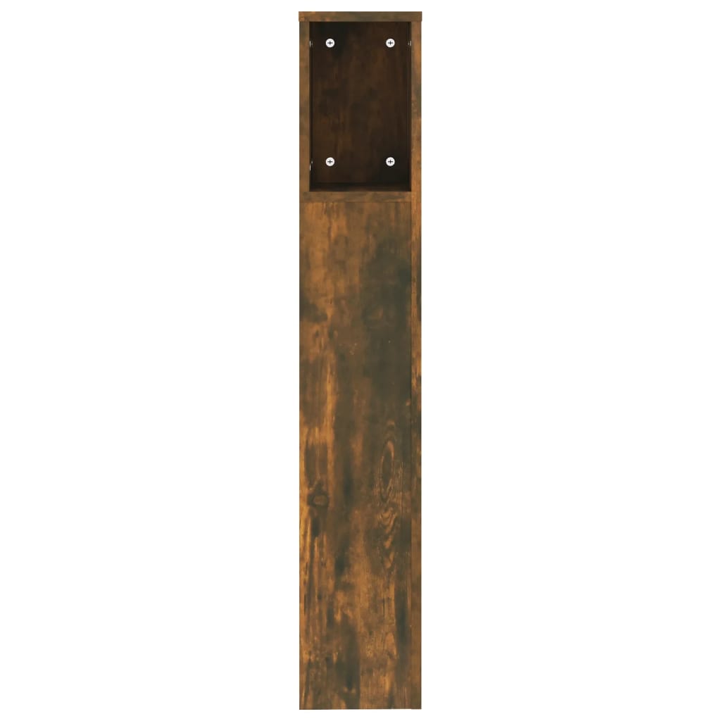 Sengegavlskap røkt eik 200x18,5x104,5 cm