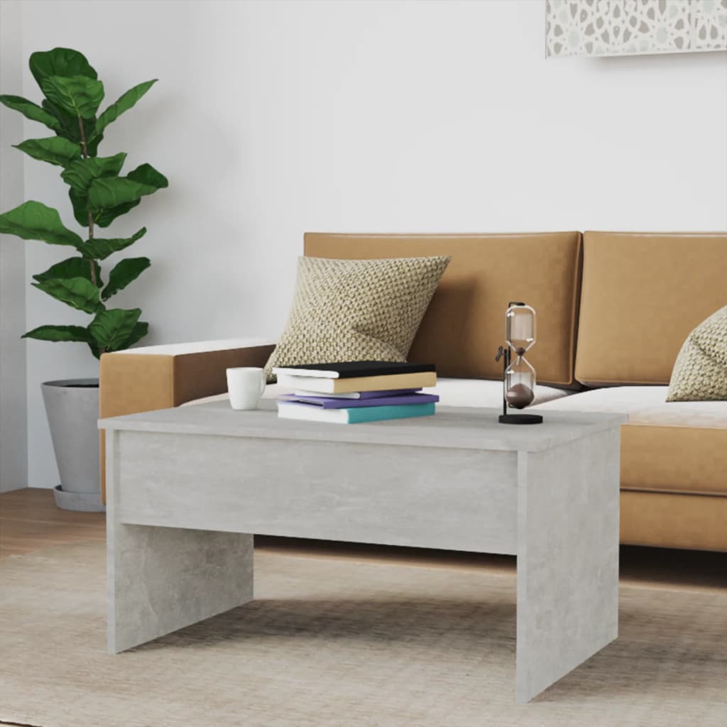 Salongbord betonggrå 80x50,5x41,5 cm konstruert tre