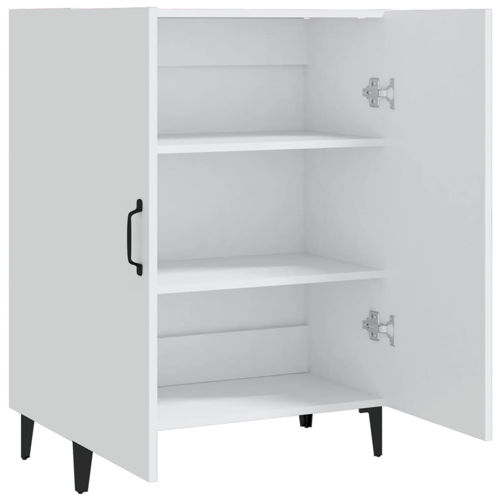Skjenk hvit 70x34x90 cm konstruert tre