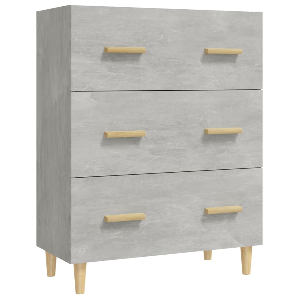 Skjenk betonggrå 70x34x90 cm konstruert tre