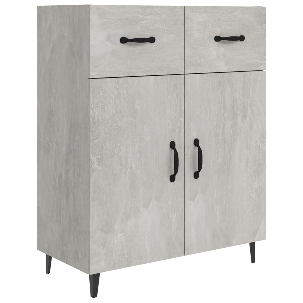 Skjenk betonggrå 69,5x34x90 cm konstruert tre