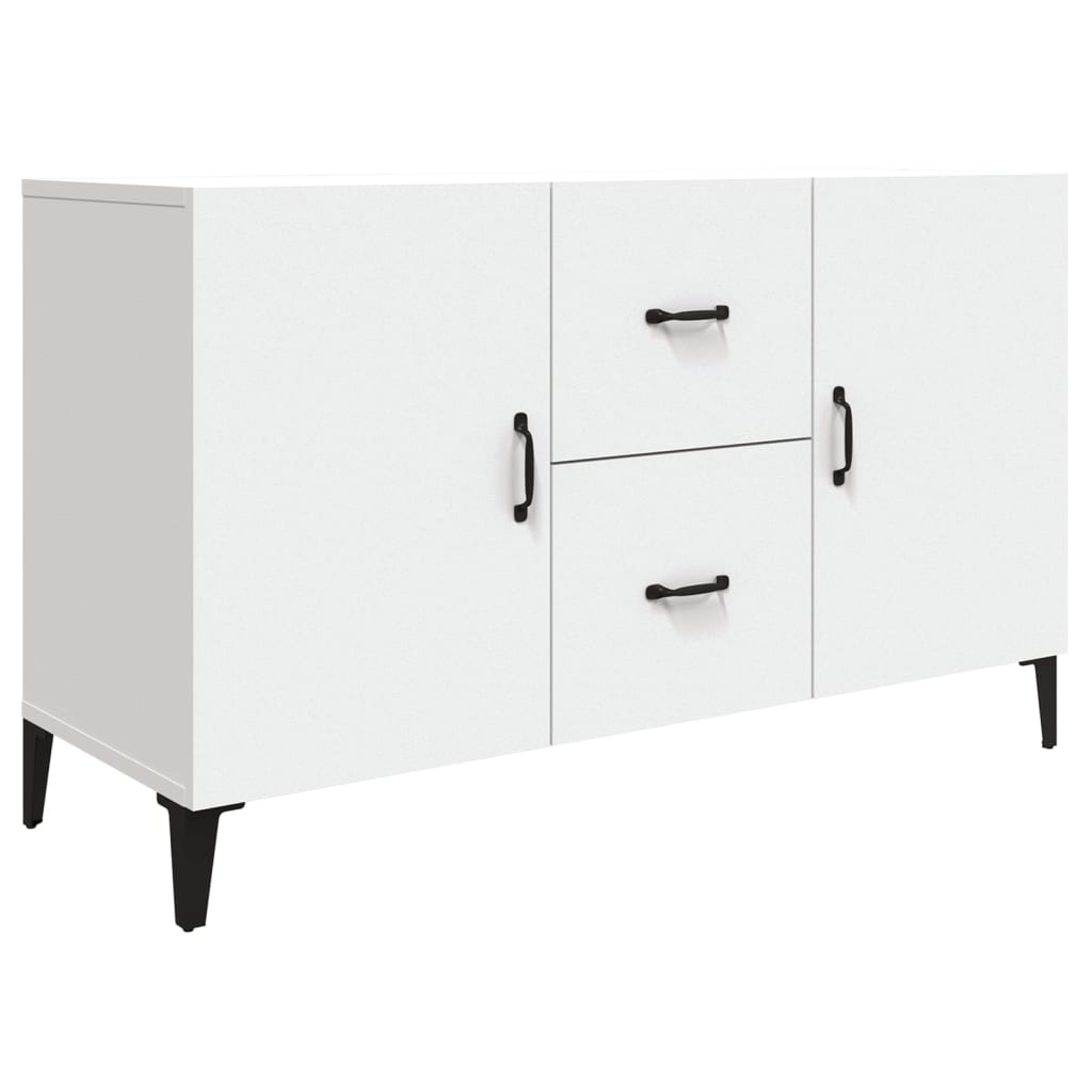Skjenk hvit 100x36x60 cm konstruert tre