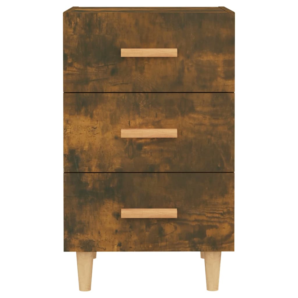 Nattbord røkt eik 40x40x66 cm konstruert tre