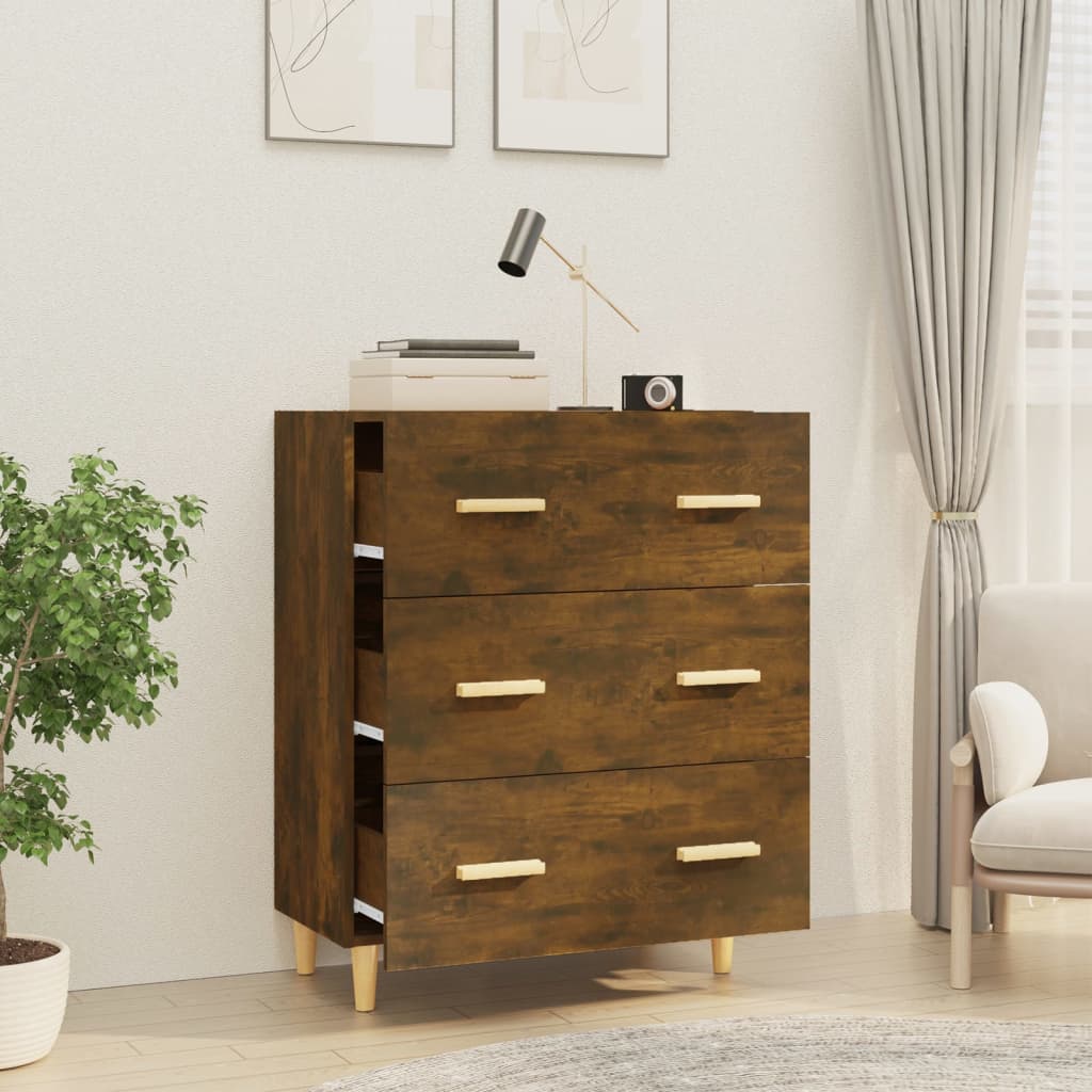 Skjenk røkt eik 70x34x90 cm konstruert tre