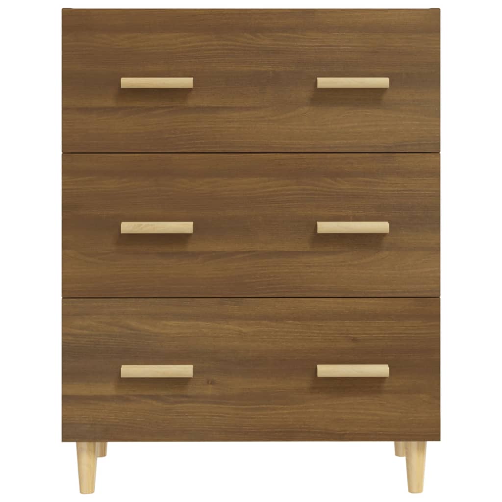 Skjenk brun eik 70x34x90 cm konstruert tre