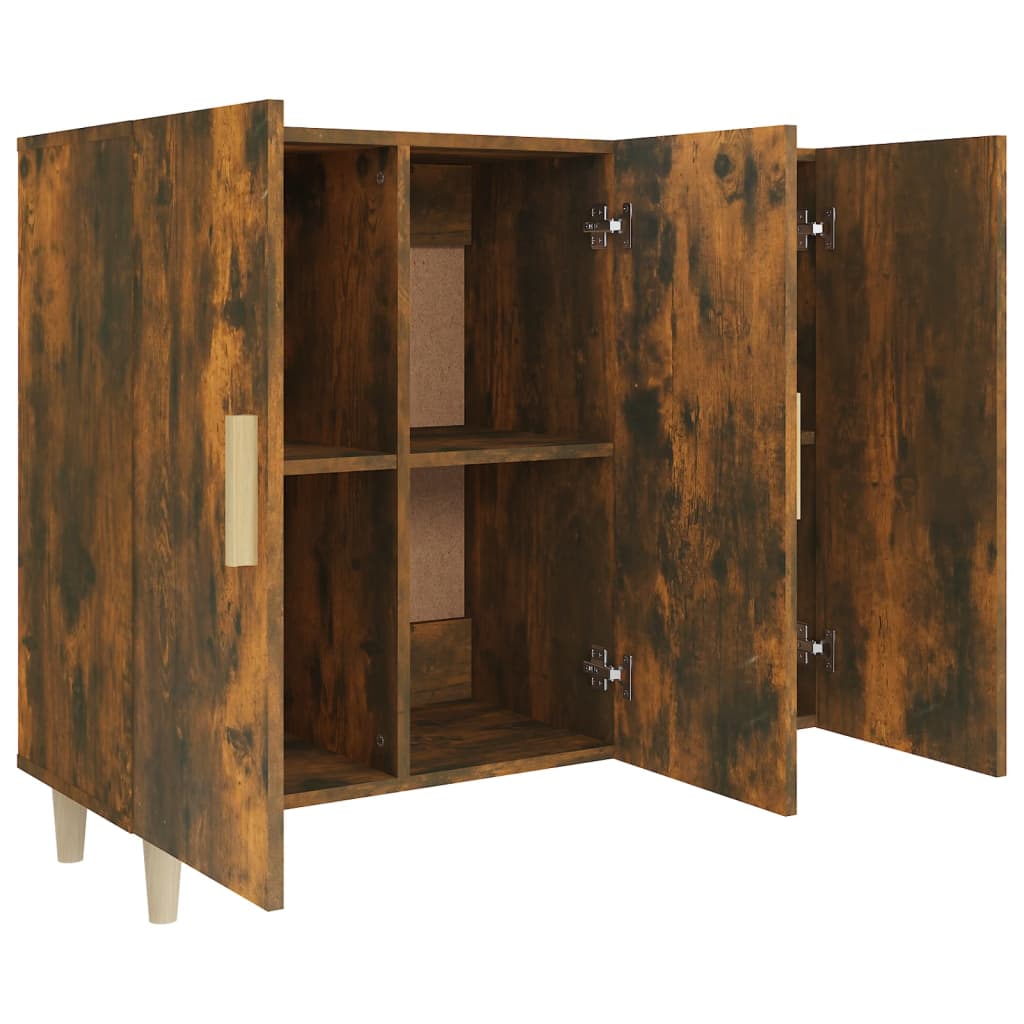 Skjenk røkt eik 90x34x80 cm konstruert tre