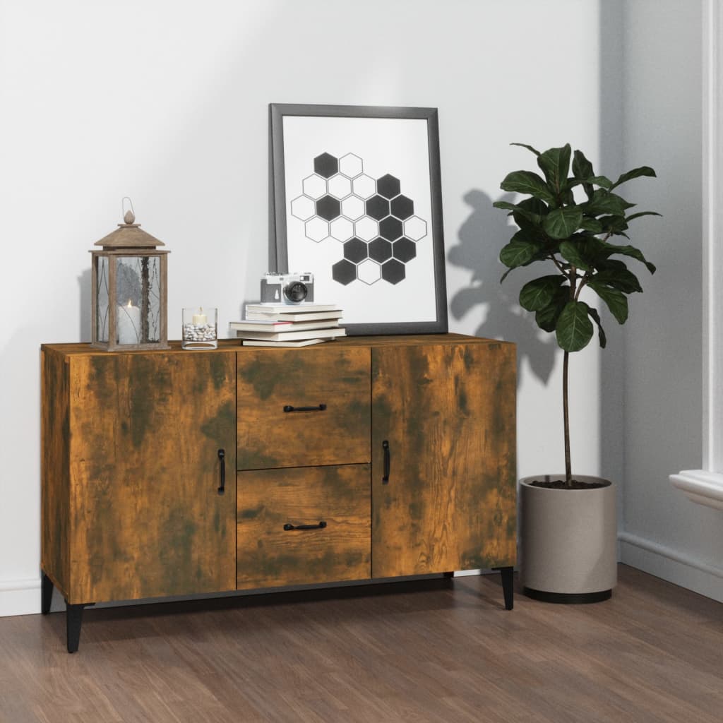 Skjenk røkt eik 100x36x60 cm konstruert tre
