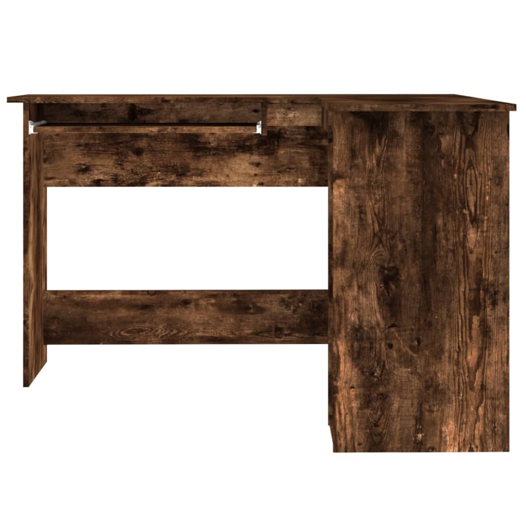 Hjørnepult røkt eik 120x140x75 cm konstruert tre