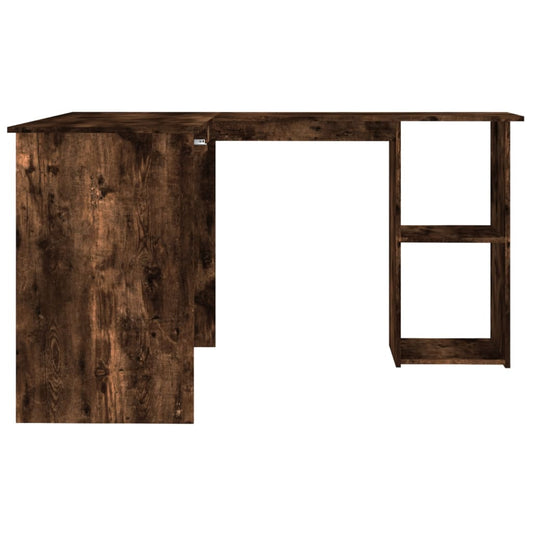 Hjørnepult røkt eik 120x140x75 cm konstruert tre