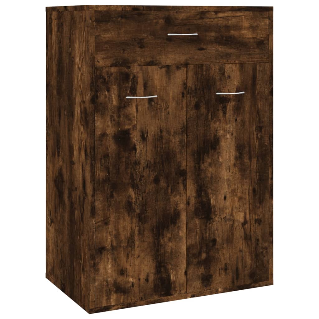 Skoskap røkt eik 60x35x84 cm konstruert tre