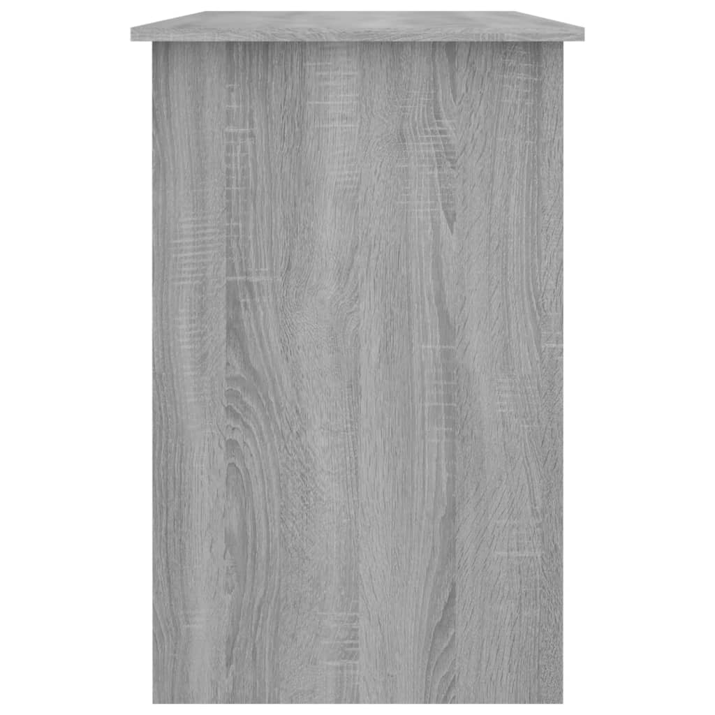 Skrivebord grå sonoma 100x50x76 cm konstruert tre