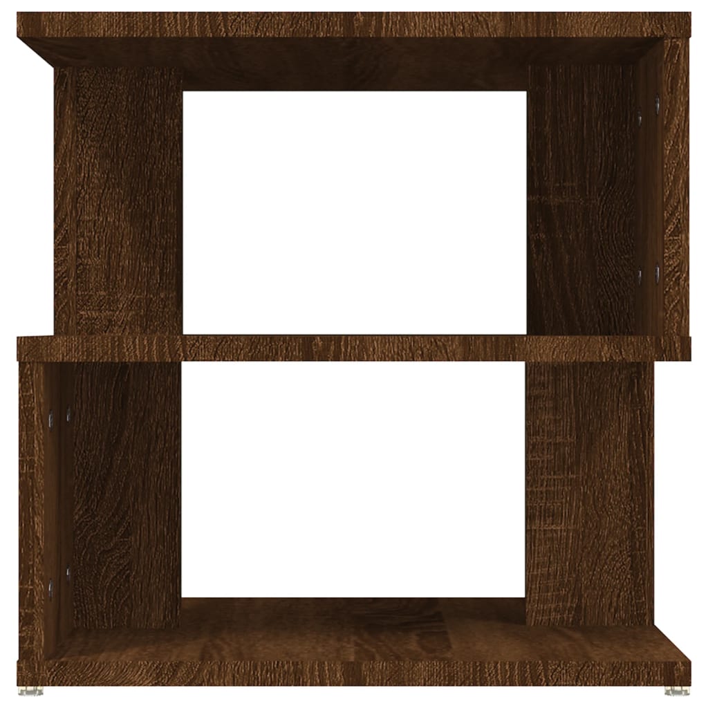 Sidebord brun eik 40x40x40 cm konstruert tre