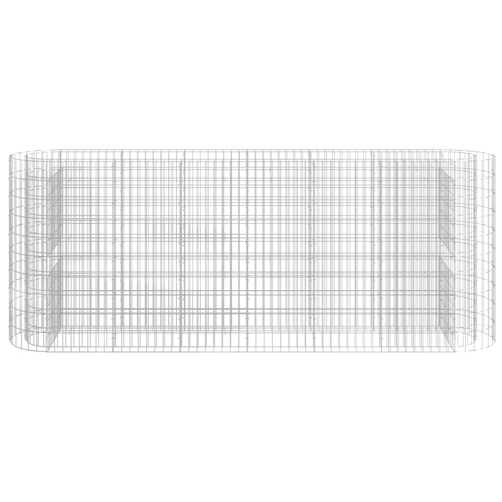 Gabion høybed galvanisert jern 260x50x100 cm