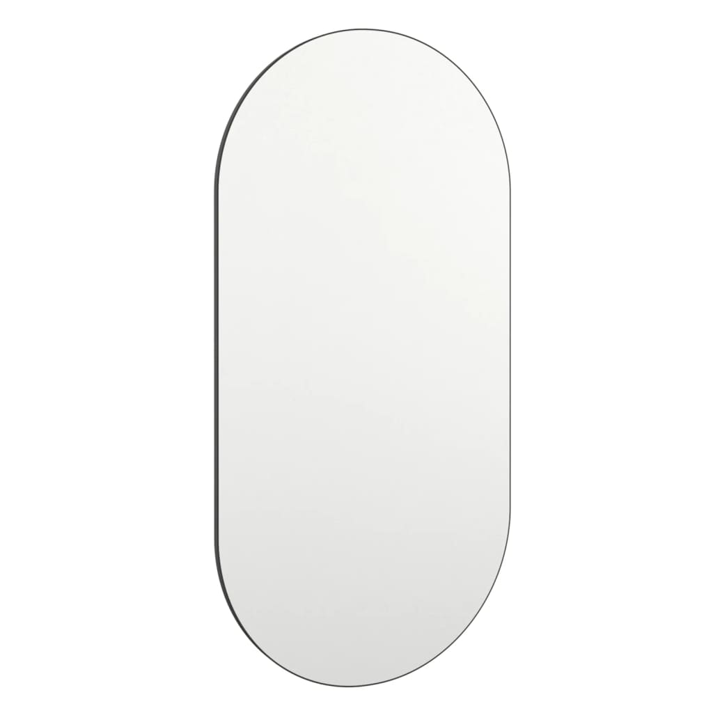 Speil med LED-lys 40x20 cm glass oval