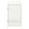 Hageskur hvit 55x52x112 cm heltre gran