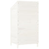 Hageskur hvit 55x52x112 cm heltre gran