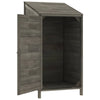 Hageskur antrasitt 55x52x112 cm heltre gran