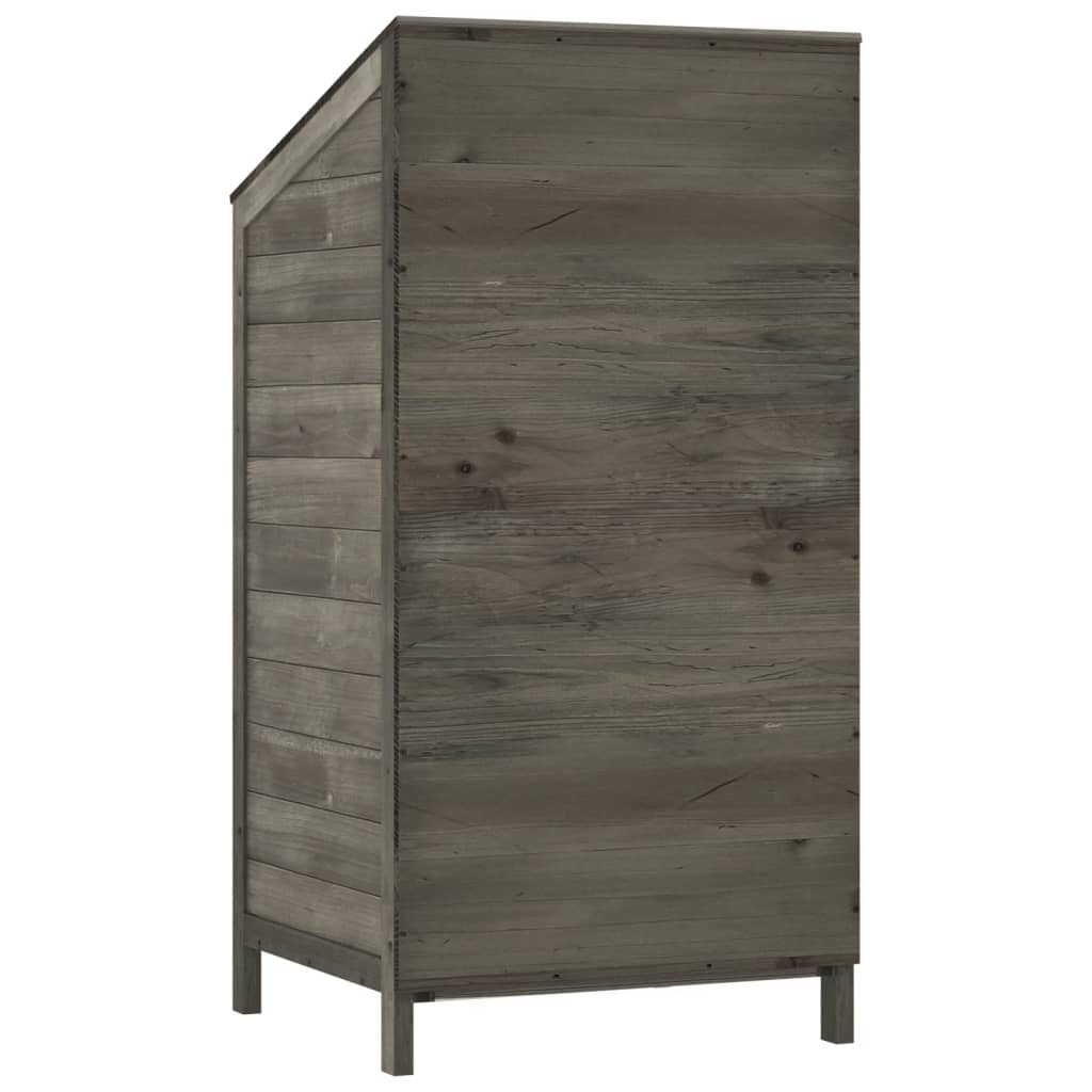 Hageskur antrasitt 55x52x112 cm heltre gran