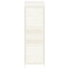Hageskur hvit 55x52x174,5 cm heltre gran