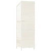 Hageskur hvit 55x52x174,5 cm heltre gran