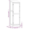 Hageskur hvit 55x52x174,5 cm heltre gran