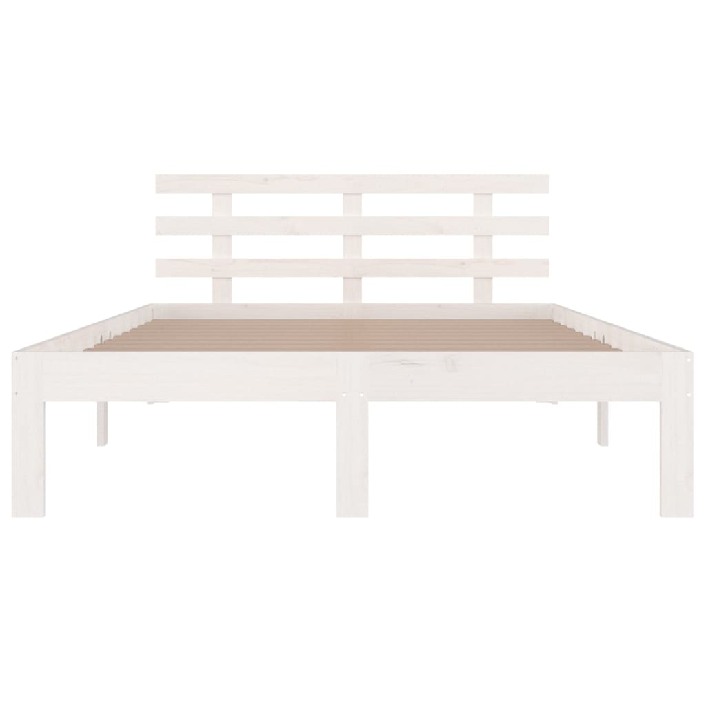 Sengeramme hvit heltre 140x190 cm