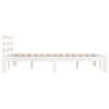 Sengeramme hvit heltre 140x190 cm