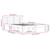 Sengeramme hvit heltre 140x190 cm