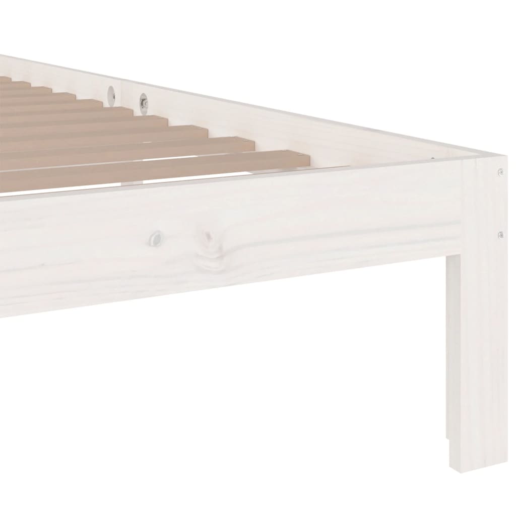 Sengeramme hvit heltre 90x200 cm