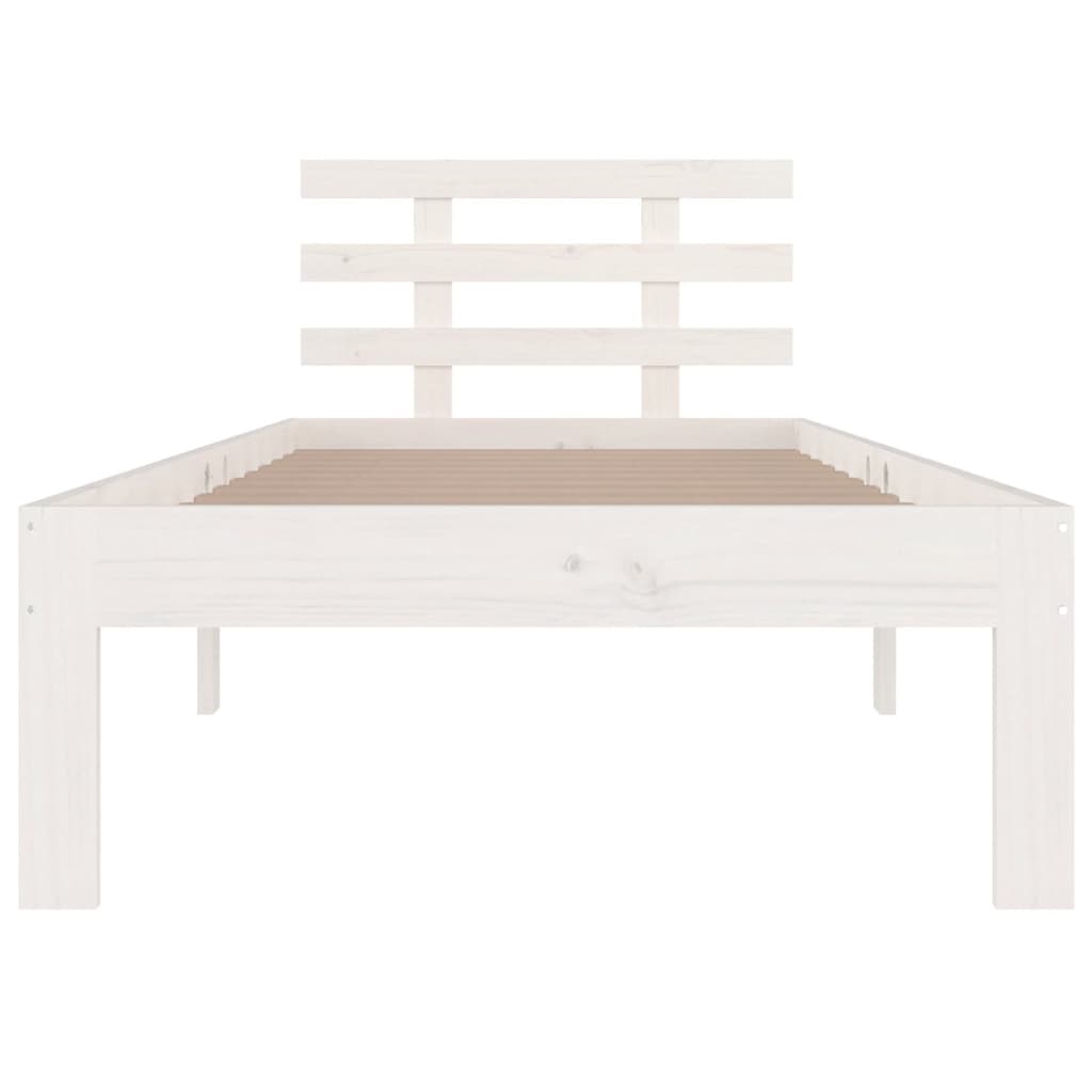 Sengeramme hvit heltre 100x200 cm