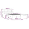 Sengeramme hvit heltre 120x200 cm