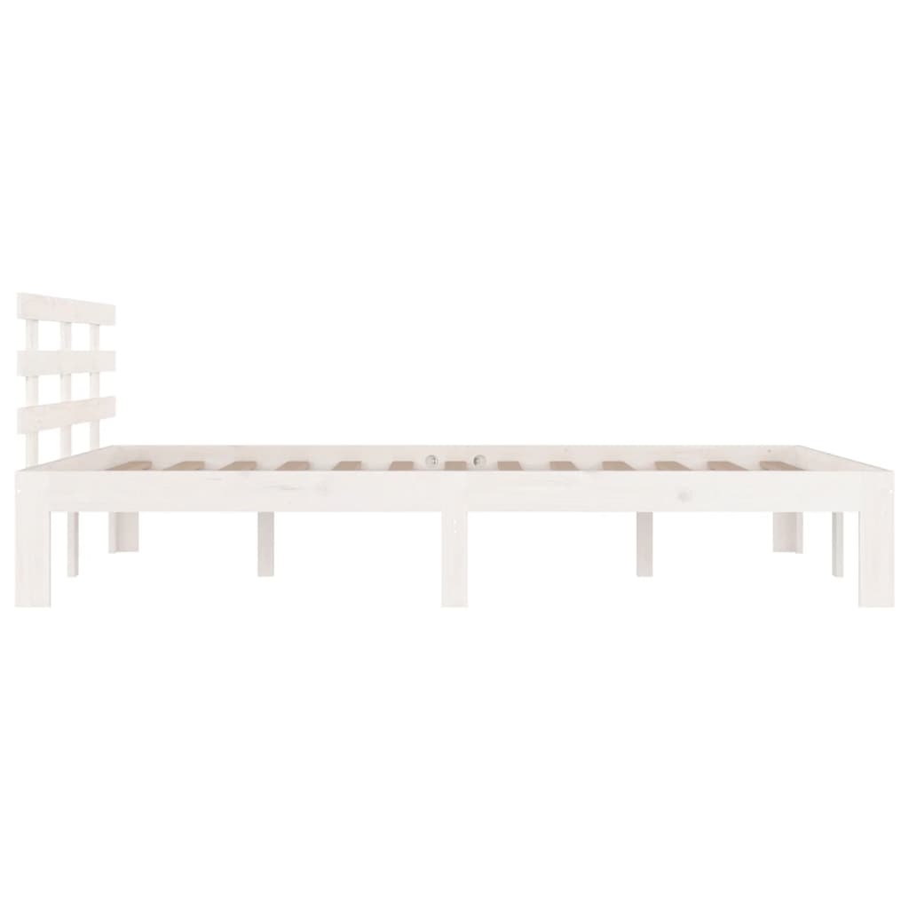 Sengeramme hvit heltre 140x200 cm