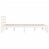 Sengeramme hvit heltre 150x200 cm King Size