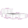 Sengeramme hvit heltre 150x200 cm King Size