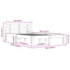 Sengeramme hvit heltre fru 160x200 cm