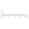 Sengeramme hvit heltre 180x200 cm Super King