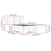 Sengeramme hvit heltre 180x200 cm Super King