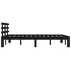 Sengeramme svart heltre 200x200 cm