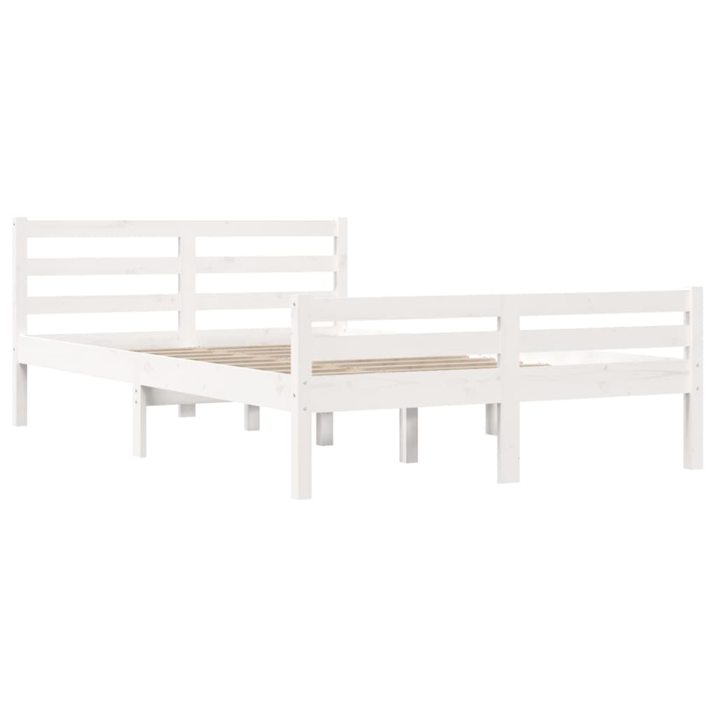 Sengeramme hvit heltre 135x190 cm Double