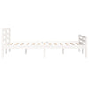 Sengeramme hvit heltre 135x190 cm Double