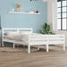 Sengeramme hvit heltre 135x190 cm Double
