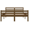 Sengeramme honningbrun heltre 140x190 cm