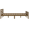 Sengeramme honningbrun heltre 140x190 cm