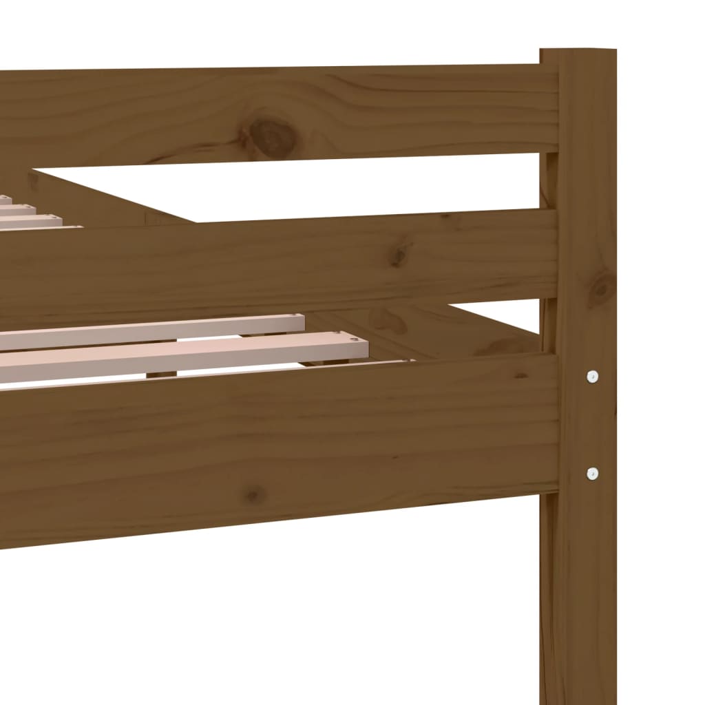 Sengeramme honningbrun heltre 140x190 cm