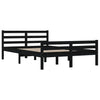 Sengeramme svart heltre 140x190 cm
