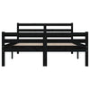 Sengeramme svart heltre 140x190 cm